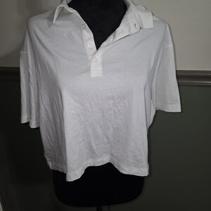 Fabletics White Crop Top